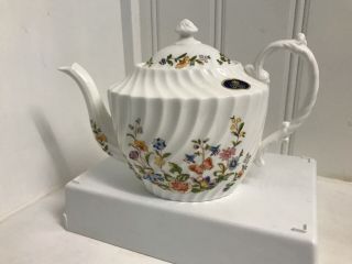Aynsley Fine Bone China England Cottage Garden Teapot Tea Pot