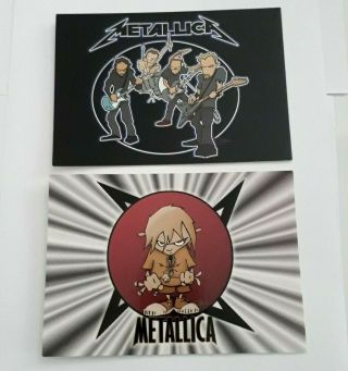 2 X Metallica - Official Postcards - 2000 / 2006