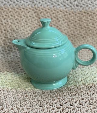 Vintage Fiesta Large Teapot Sea Mist Green 4 Cups 32 Oz