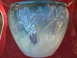 Weller Pottery Etna Iris Jardiniere 2