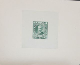 O) 1911 Circa Chile,  Die Proof Of Postal Stationery - Manuel Francisco Antonio J