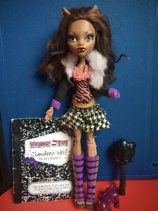 Monster High Clawdeen Wolf With Pet - First Wave Doll Mattel - Ghouls Rule