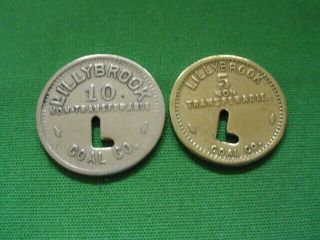 Wv Coal Scrip 5¢ & 10¢ Lillybrook Coal Company - Lillybrook - Wv - Raleigh County