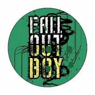 Fall Out Boy 1 - Inch Badge Button Pin Stacked Logo Official Merchandise
