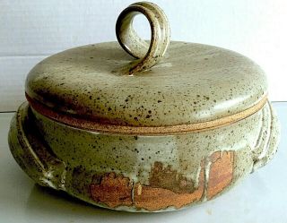 Vintage Stoneware Studio - Hand - Crafted Casserole Lidded Dish By Barb Heno
