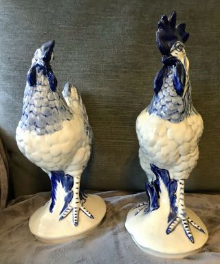 2 Vintage Pennsbury Pottery Rooster Hen Set 3