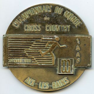 Cross Country World Championships Bronze Sport Medal By Fraisse Paris France
