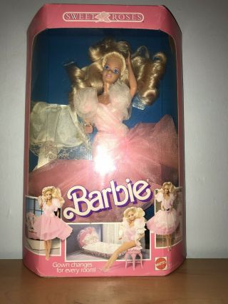 1989 Sweet Roses Barbie Doll Mattel