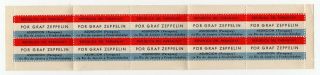 Paraguay - 1934 Graf Zeppelin Airmail Label - Whole Sheet - Mnh - Full Gum