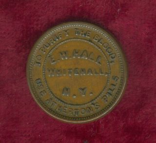 R 1 Civil War Store Card - E.  W.  Hall - Whitehall,  Ny - Fulo 985a - - 2a