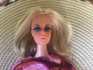 Vintage 1968 Blonde Twist N’ Turn Flip Hair Barbie Doll & Outfit Ex