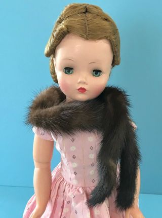 Vintage Doll Fur Stole Mink Madame Alexander Cissy Toni Miss Revlon
