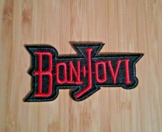 Bon Jovi Iron On Patch 3.  25 " X 1.  25 " Heavy Metal