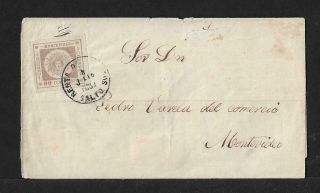 Uruguay Salto To Montevideo 60 Cts Cover 1858