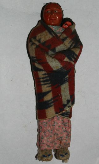 Vintage Skookum Style Native American Indian Doll