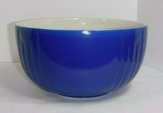 Hall China Company Vintage Mid Century Large 10 " Blue Bowl
