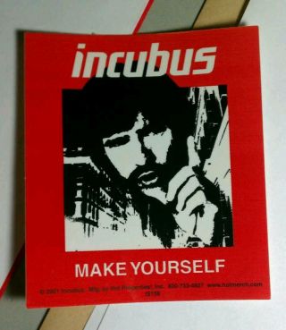 Incubus Make Yourself Red Black White Photo Finger Case Amp Music Sticker