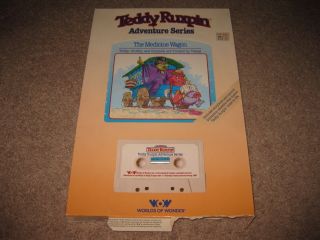 Teddy Ruxpin Medicine Wagon Worlds Of Wonder 1985 W/ Box Book & Cassette Tape