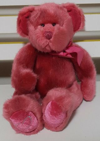 Russ Berrie Cheri Teddy Bear Plush Toy Soft Toy About 30cm Kids Toy