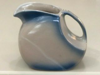 Blue White Stoneware Western/monmouth,  Illinois,  Pitcher Salt Glaze - Modernistic