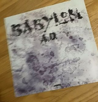 Babylon A.  D.  1989 Promo Flat Poster 2 - Sided 12 " X 12 " Arista Records
