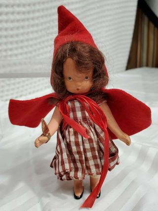 Vintage Nancy Ann Storybook Doll Little Red Riding Hood 116 Bisque W/orig Tag