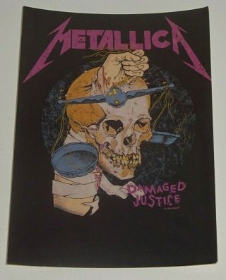 Metallica Justice Album 1988 Postcard