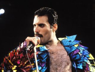 Freddie Mercury Unsigned Photograph - L3127 - On Stage,  Oakland,  1982