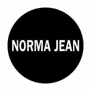 Norma Jean 1 - Inch Badge Button Pin White Logo On Black Official Merchandise