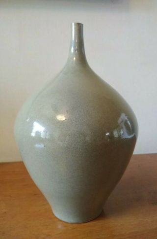 Vintage 1954 Signed Nw Artist Spring Studio Pottery 8 " Weed Pot Bud Vase