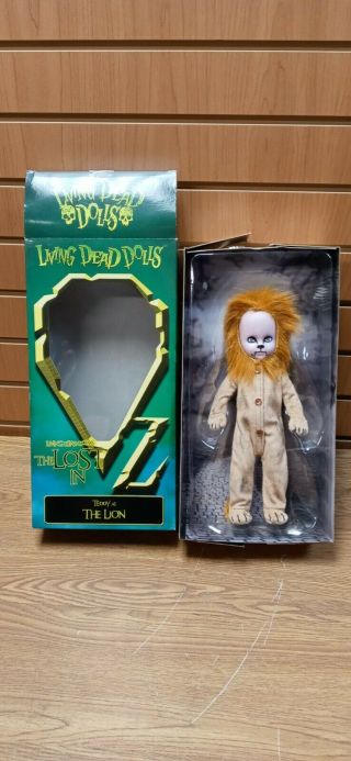 Living Dead Dolls Lost In Oz Teddy As The Lion 10 " Doll