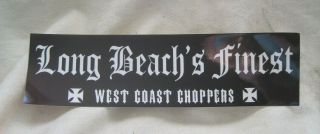 Large Black West Coast Chopper Long Beach 