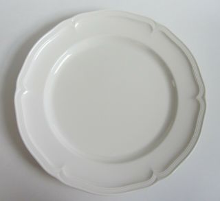 Set Of 3 - Villeroy And Boch Mettlach Manoir White Dinner Plates 10.  5 " Germany
