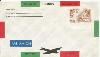 J) 1935 Mexico,  Symbol Of Flight,  Postal Stationary,  Airmail,  Xf