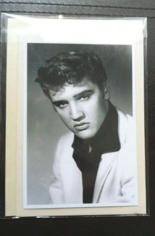 Elvis Small Hand Crafted Blank Card And Envelope 50 