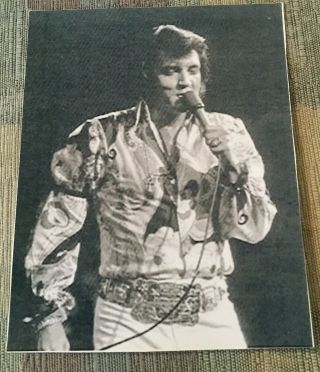 Elvis Presley - B/w On Stage Photo 1972