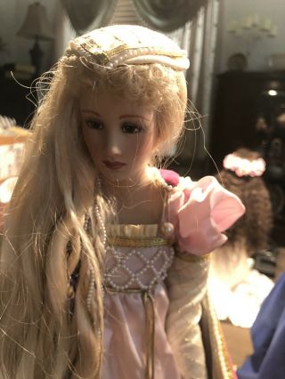 Franklin Rapunzel Porcelain Heirloom Doll