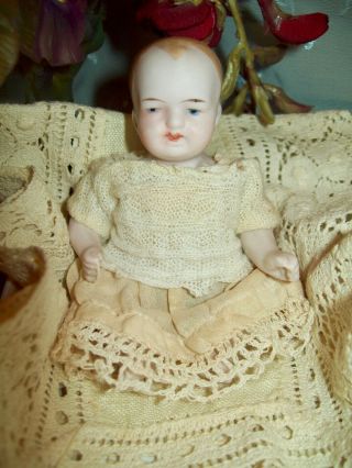 Sweet All Bisque Vintage 4” Baby Doll Vintage Clothing