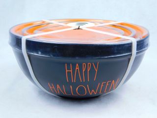 Rae Dunn Artisan Ceramic Mixing Bowls Set Of 3 Happy Halloween Black/orange