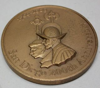 SAN DIEGO 200th Anniversary Bronze Medal 1769 - 1969 California,  USA 3
