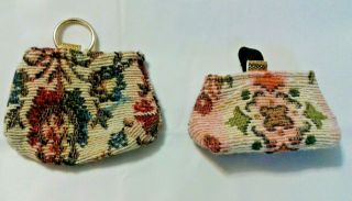 Vintage Horsman Mary Poppins Doll Carpet Bag Purse Set of 2 Bags Accessories 2