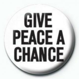 Give Peace A Chance Beatles / John Lennon Yoko Ono 2007 - Button Badge Generic