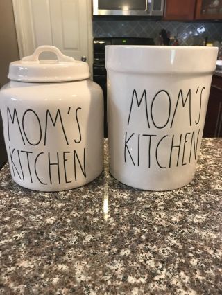 Rae Dunn Mom’s Kitchen Crock And Canister Set