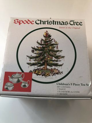 Htf Vintage Spode Christmas Tree Children 