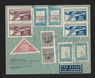 Zeppelin Paraguay To Germany Airmail Cover 1936