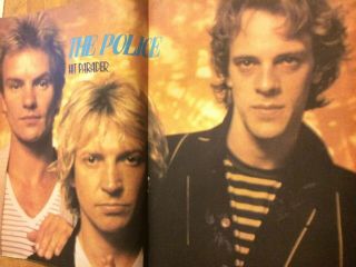 The Police,  Two Page Vintage Centerfold Poster
