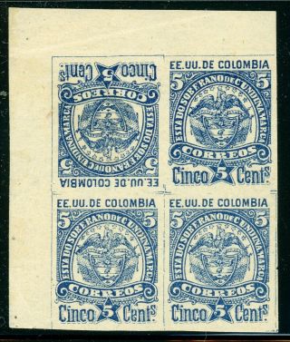 Colombia Cundinamarca Selections: Scott 11a 5c Tete - Beche In Block Cv$160,