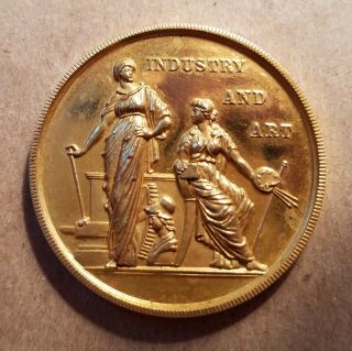 1892 Aberdeen Industry And Art Exhibition Medal Awarded George Grant