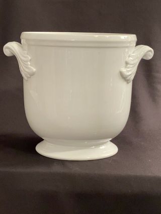 Antique White Ironstone Ice Bucket Or Champaign Bottle Holder Portugal