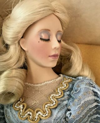 1988 Sleeping Beauty Porcelain Doll from Franklin Heirloom 21 